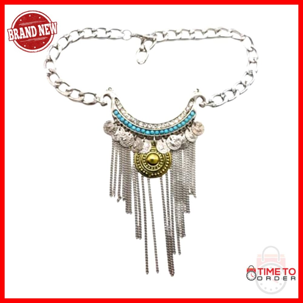 Adjustable Boot Chain Anklets Pair Silver Western… - image 6